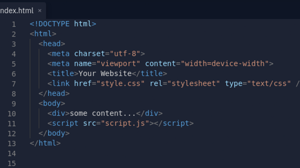 Where in an HTML document is the correct place to refer to an external style sheet